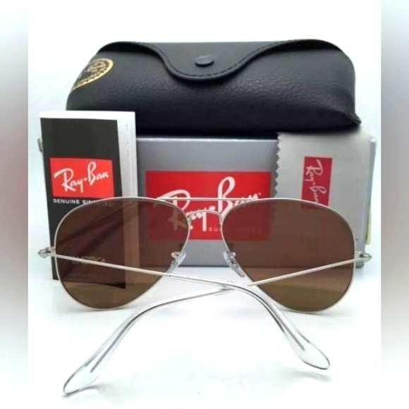 LIKE NEW Ray-Ban Pink Mirror Flash Aviator RB3025 Sunglasses Men and Women - Picture 8 of 16